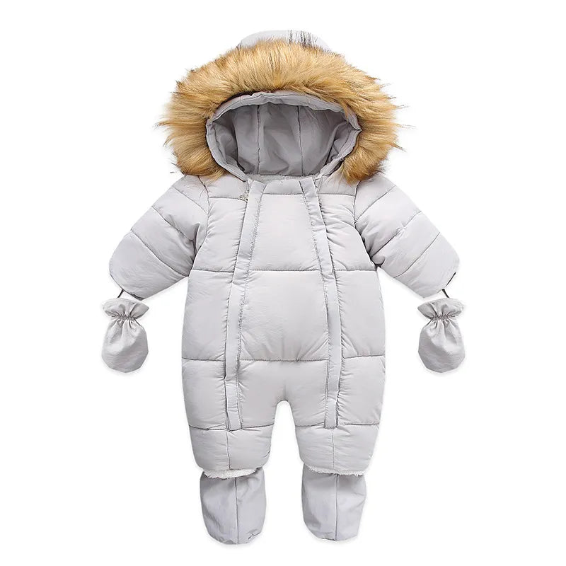 Baby Winter Snowsuit with Hood for Full Body Warmth