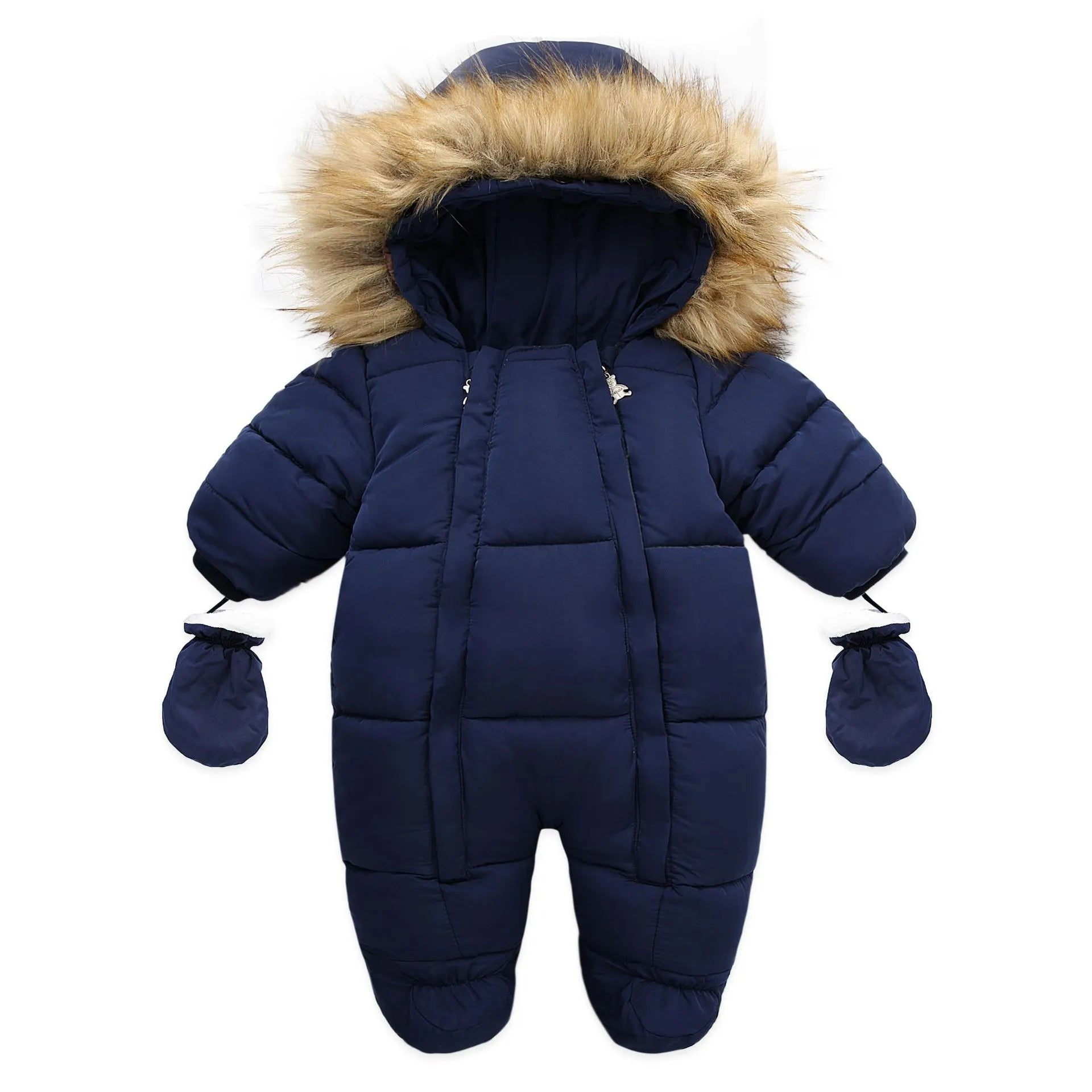 Baby Winter Snowsuit with Hood for Full Body Warmth