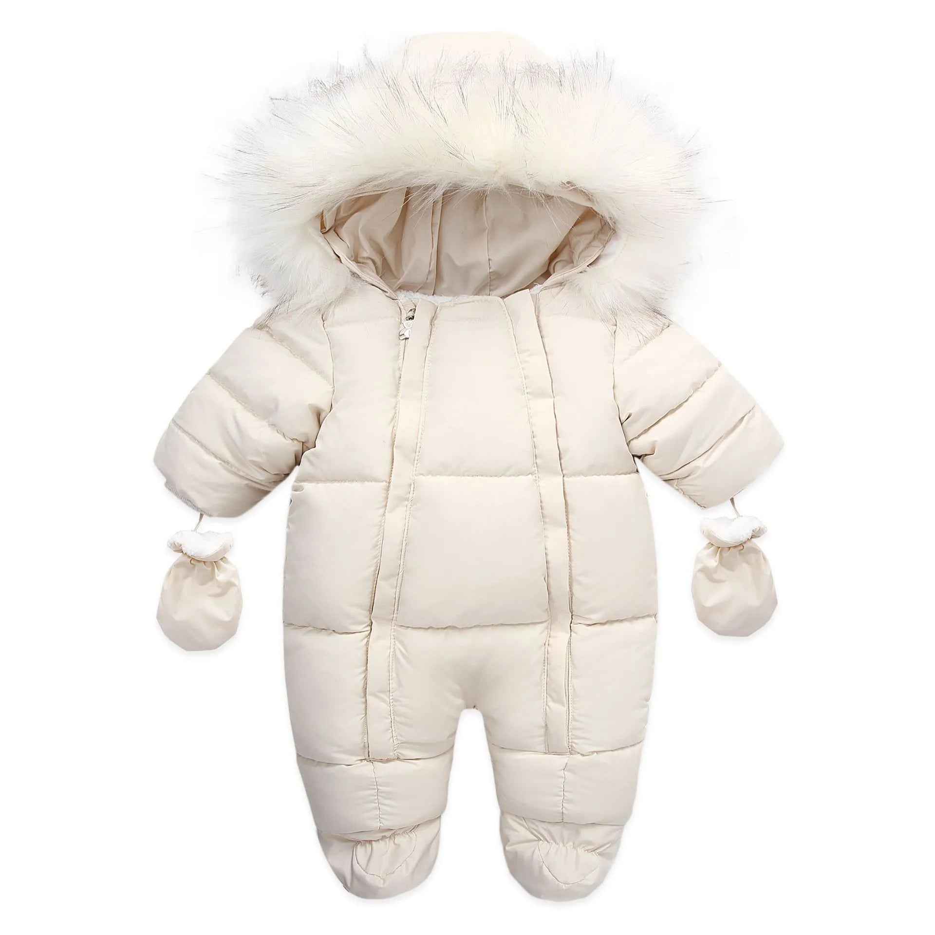 Baby Winter Snowsuit with Hood for Full Body Warmth