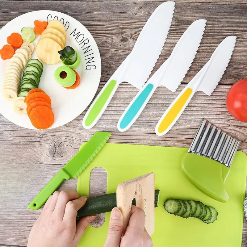 Kids Kitchen Learning Tool Set for Cooking Skills and Hands On Practice