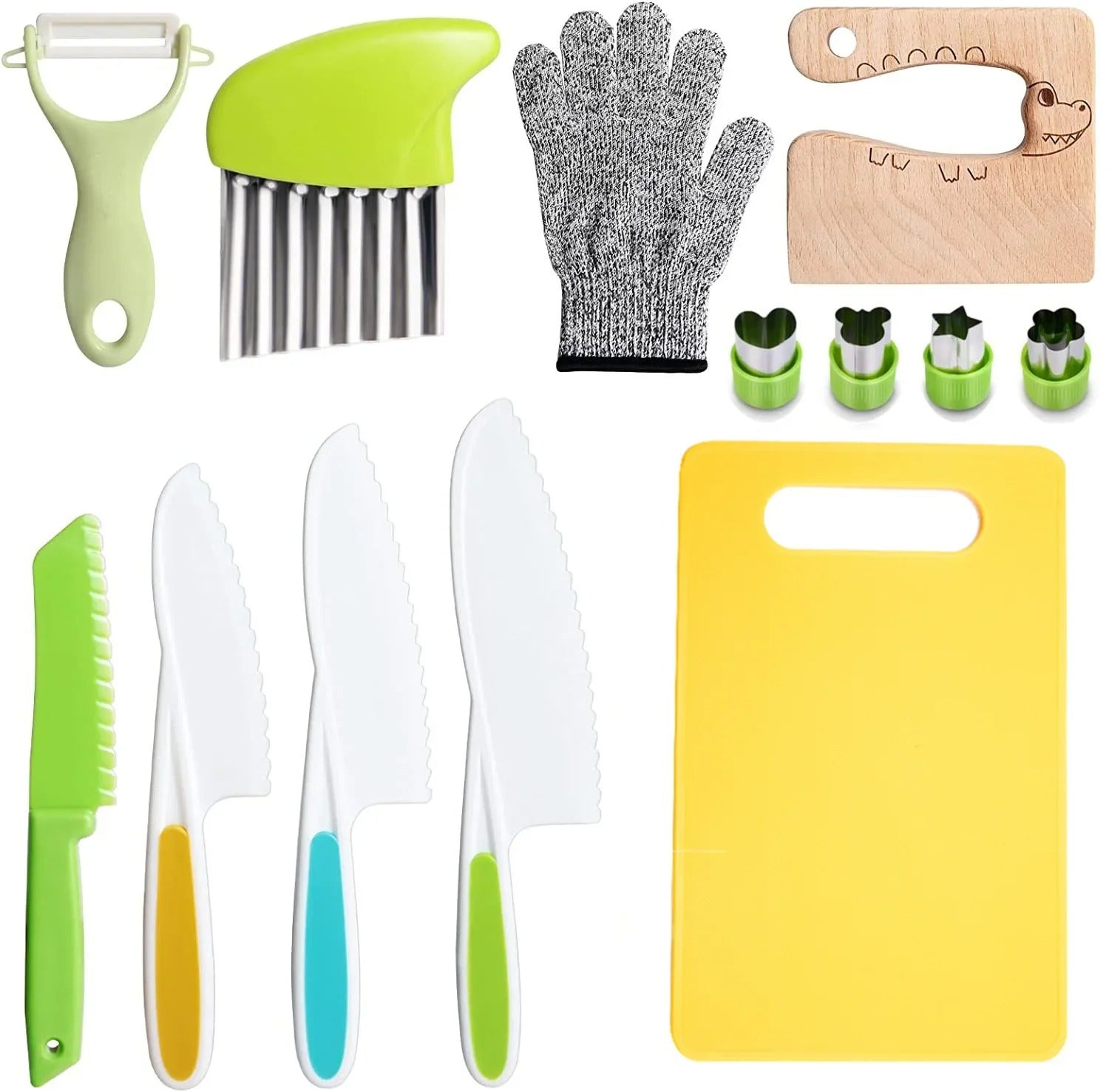 Kids Kitchen Learning Tool Set for Cooking Skills and Hands On Practice