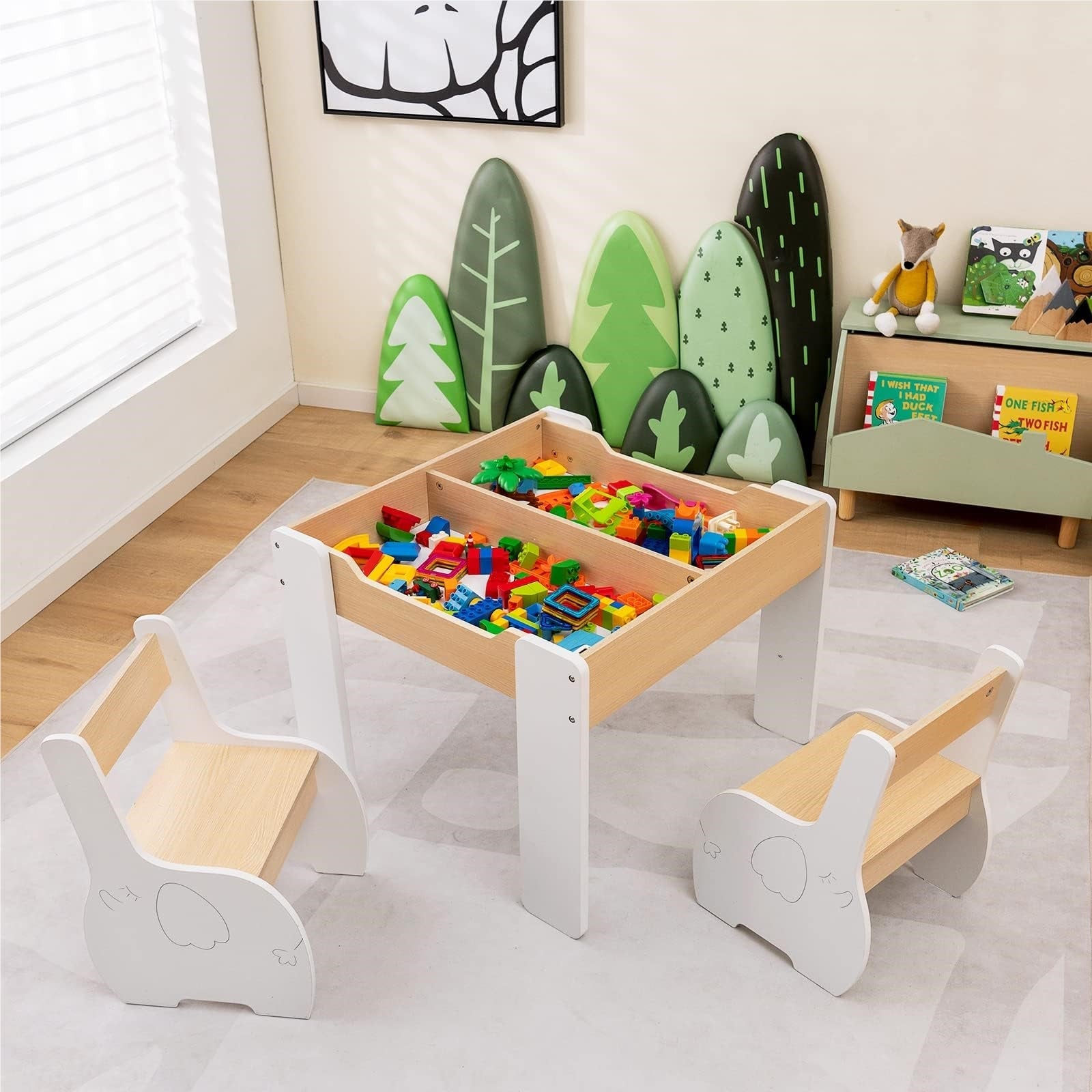 Multifunctional Kids Activity Table Set for Learning and Play