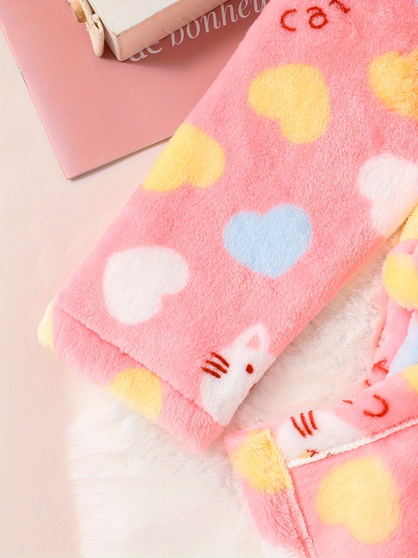 Pink Floral Hooded Kids Bathrobe